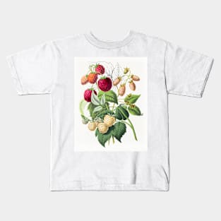 Vintage strawberry illustration Kids T-Shirt